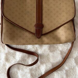 Liz Claiborne Tan and Brown Crossbody Bag